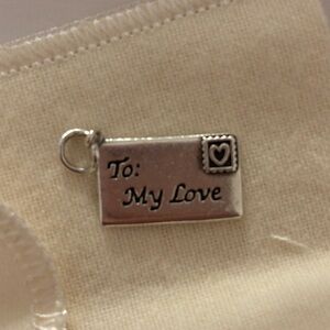 Silver 'To My Love' Charm Pendant